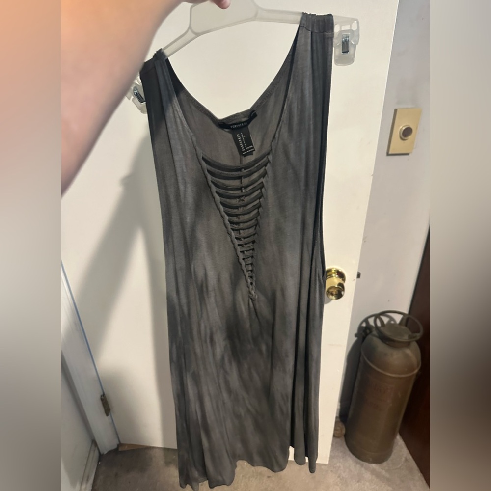 Grey 90s style dress